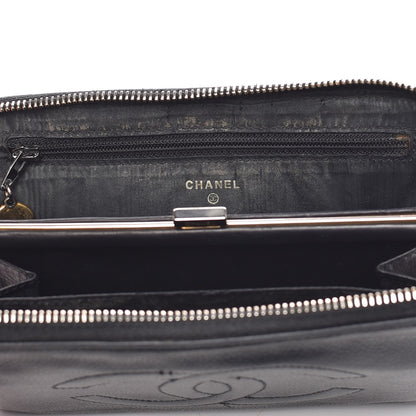 Chanel Caviar CC Timeless Large Zip Around Wallet Black 16 of 18