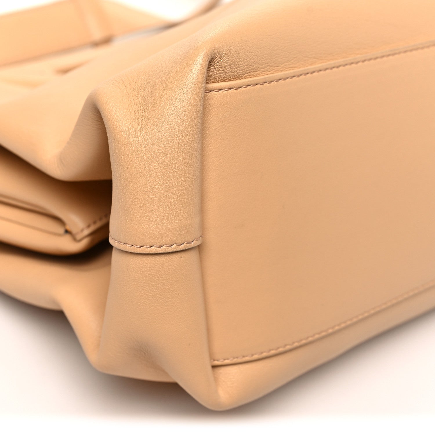 Bottega Veneta Calfskin Medium The Point Triangle Bag Almond 8 of 9