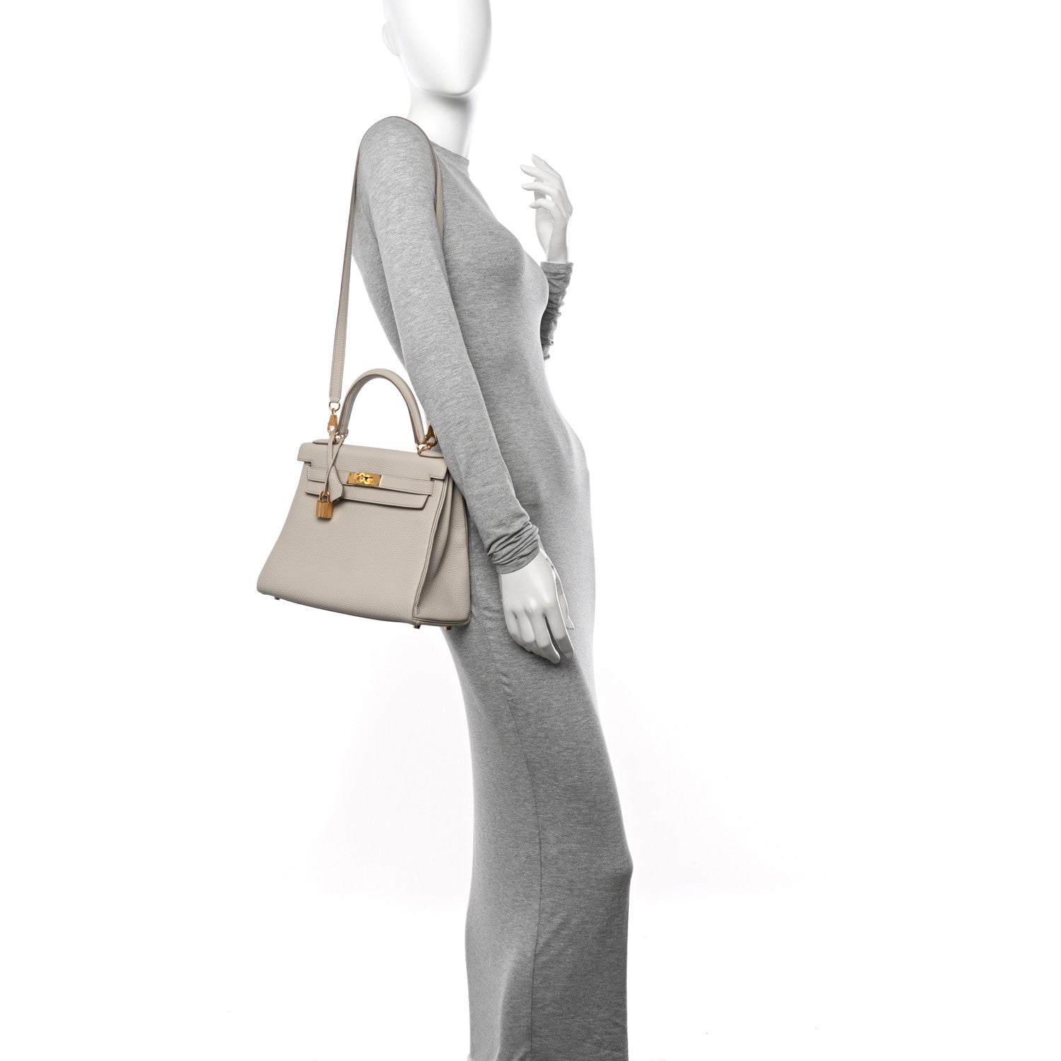 Hermes Togo Kelly Retourne 28 Beton 2 of 11