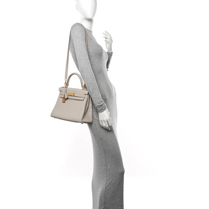 Hermes Togo Kelly Retourne 28 Beton 2 of 11