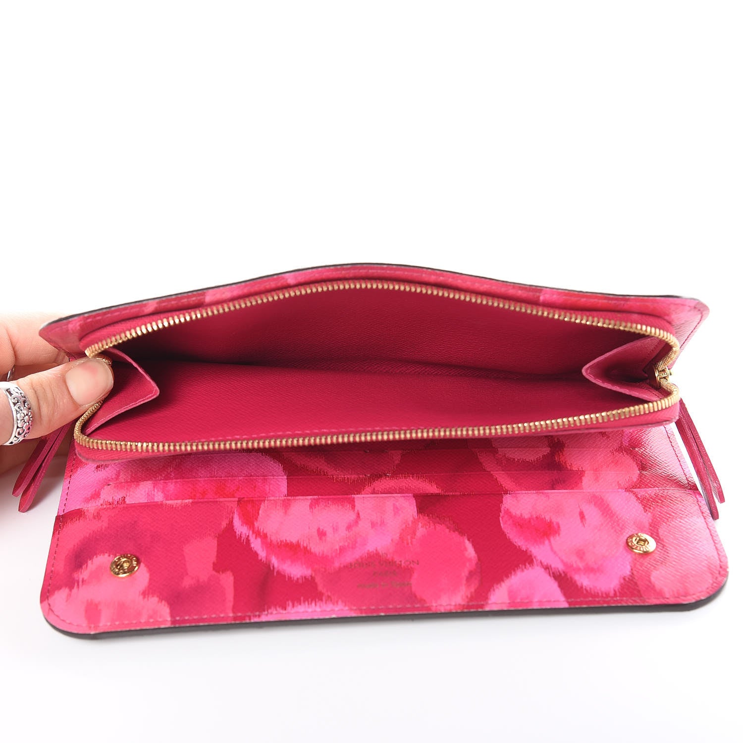 Louis Vuitton Monogram Articles de Voyage Ikat Insolite Wallet Rose Indien 6 of 10