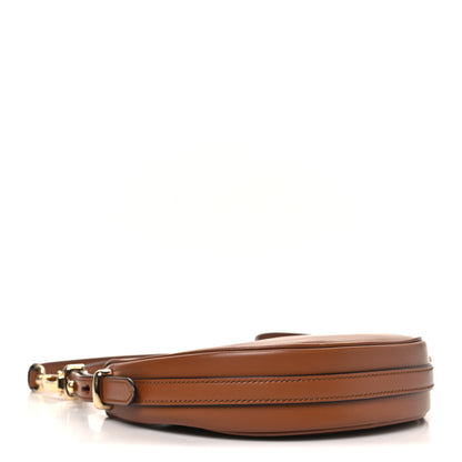 Prada Soft Calfskin Mini Arque Shoulder Bag Cognac 4 of 9