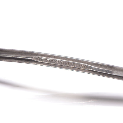 Tiffany Sterling Silver 18K Hook Eye Bangle Bracelet 4 of 4