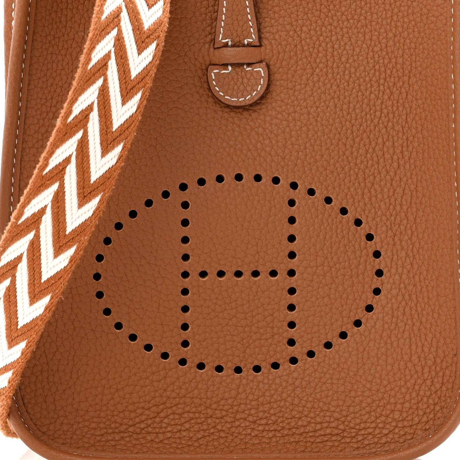 Hermes Taurillon Maurice Amazone Evelyne TPM Gold White 8 of 10