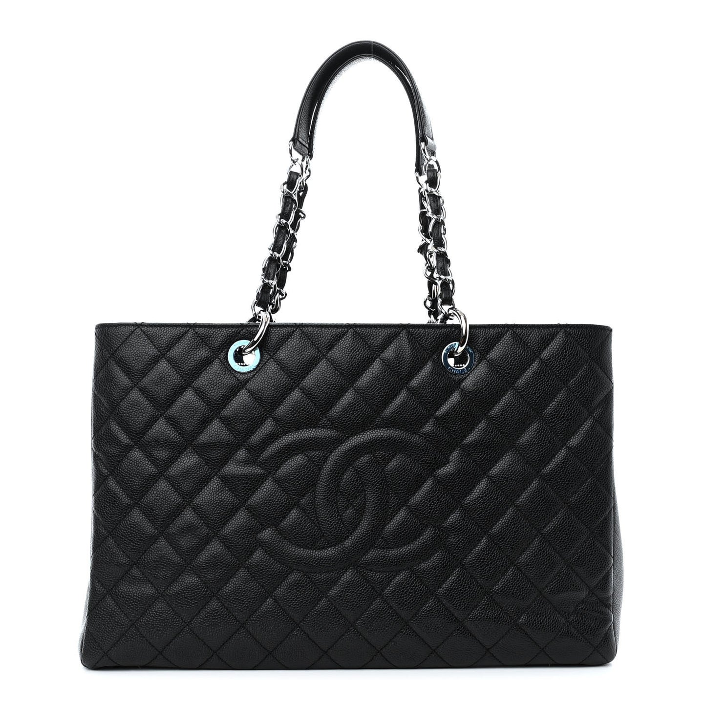Caviar Quilted XL Grand Shopping Tote GST Black