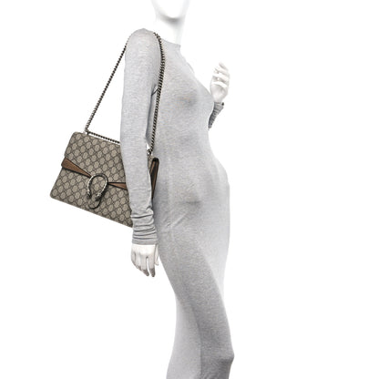 Gucci GG Supreme Monogram Medium Dionysus Shoulder Bag Taupe 2 of 15