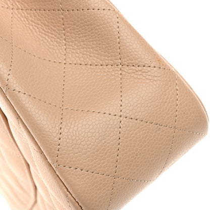 Chanel Caviar Quilted Jumbo Double Flap Beige Clair 11 of 12