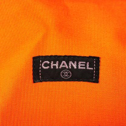 Chanel Lambskin Square Stitched Mini Convertible Flap Belt Orange 6 of 8