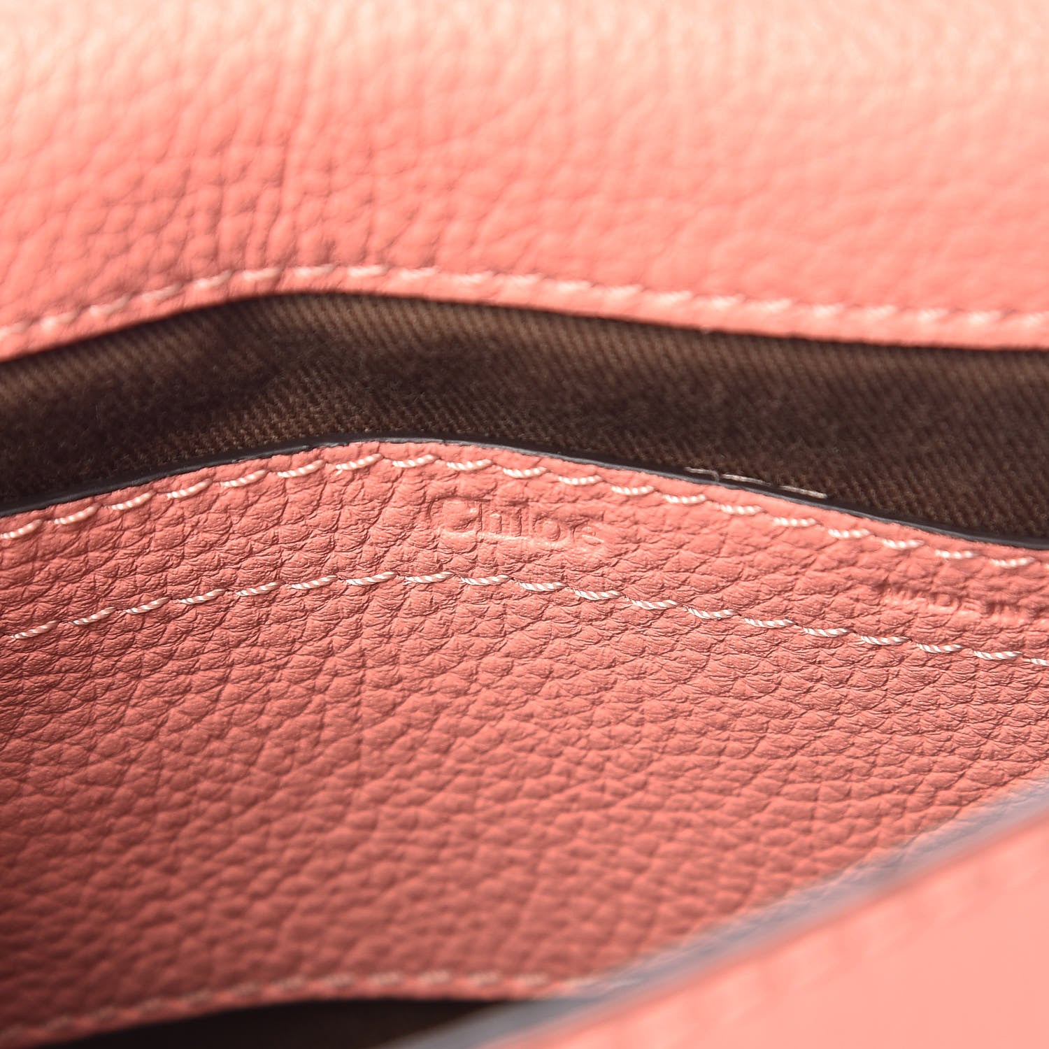 Chloe Calfskin Mini Marcie Round Crossbody Bag Ideal Blush 6 of 8