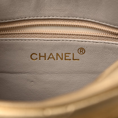 Chanel Metallic Lambskin Quilted Tassel Camera Case Gold 6 of 18