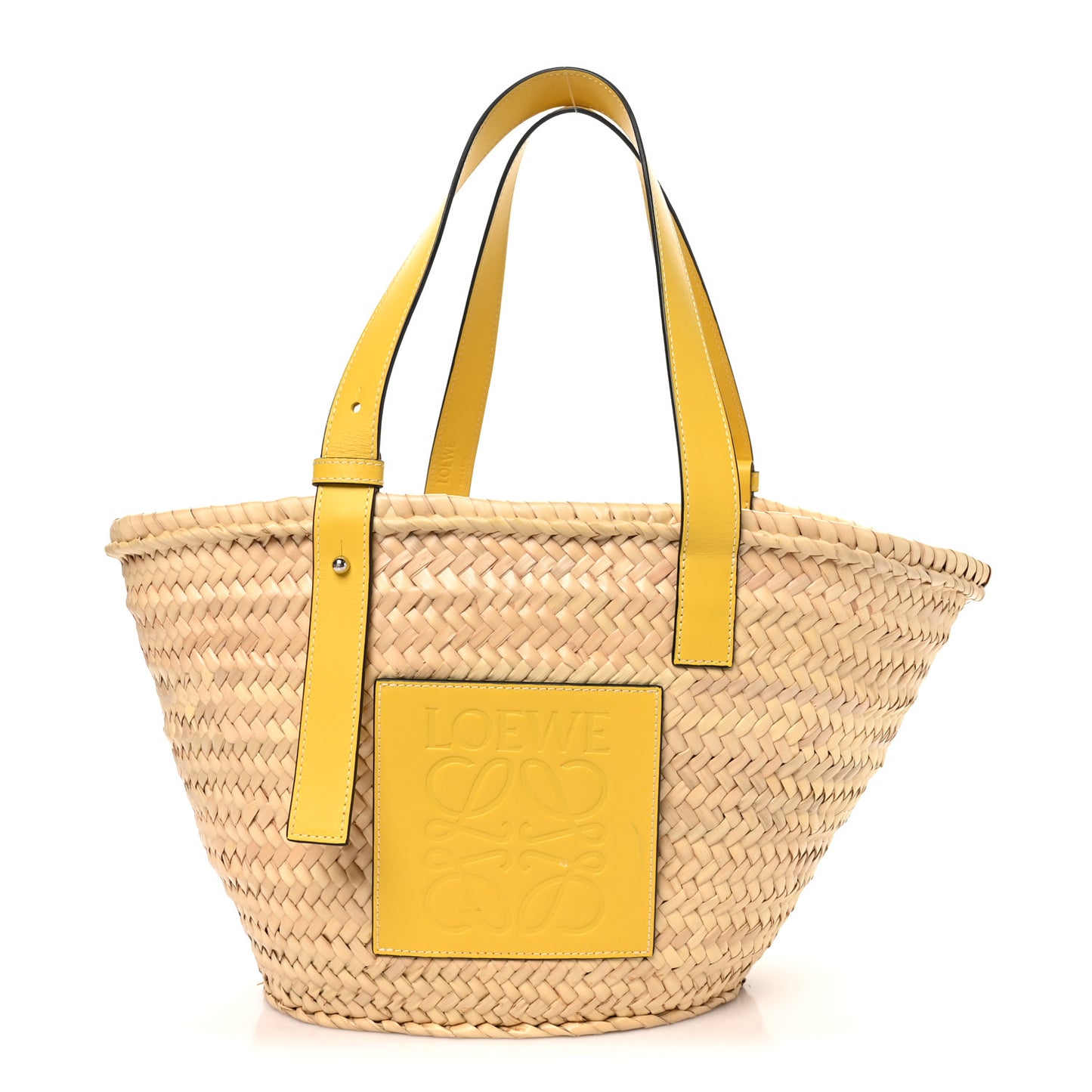 Raffia Medium Basket Tote Bag Natural Tan