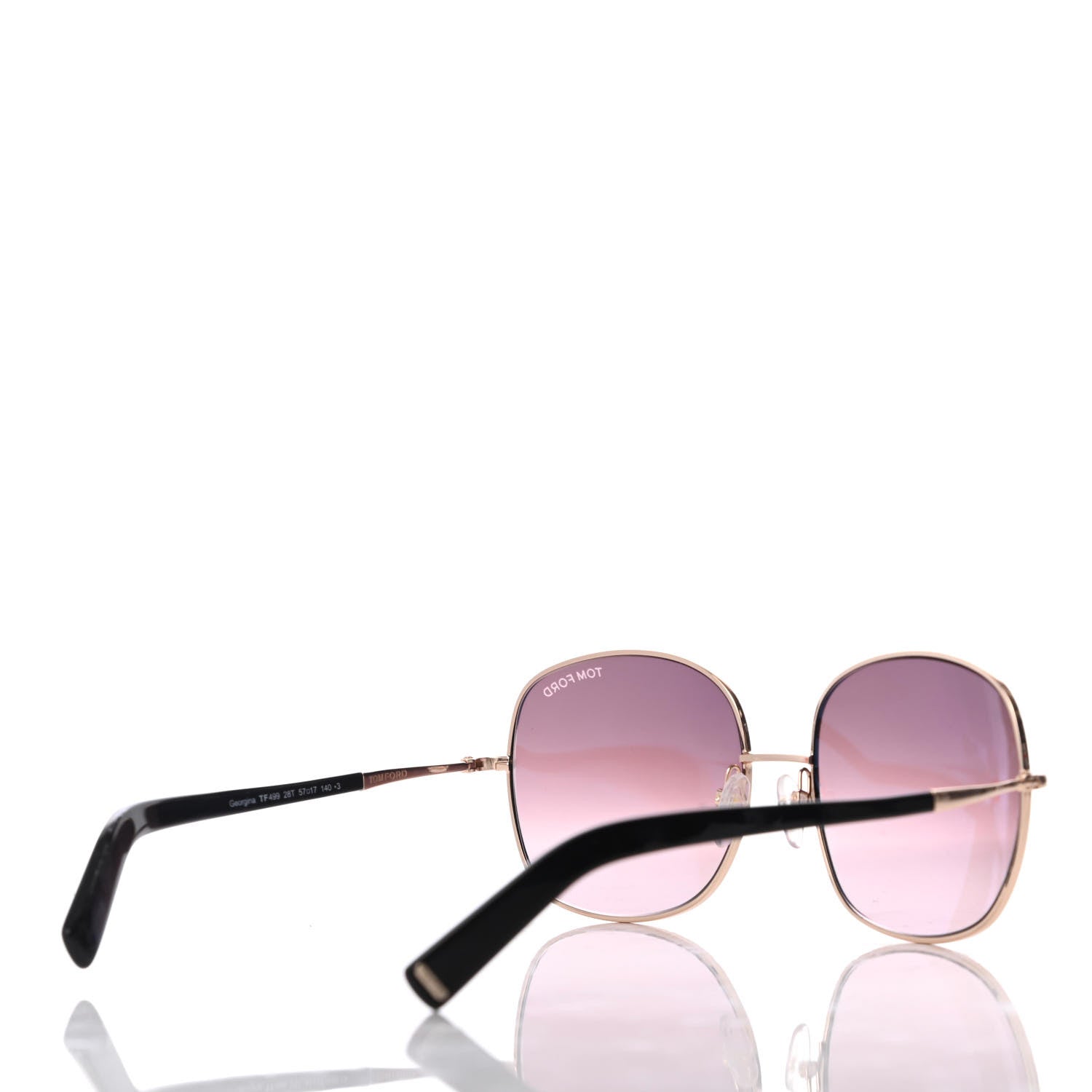 Tom Ford Acetate Georgina Sunglasses TF499 Purple 4 of 7