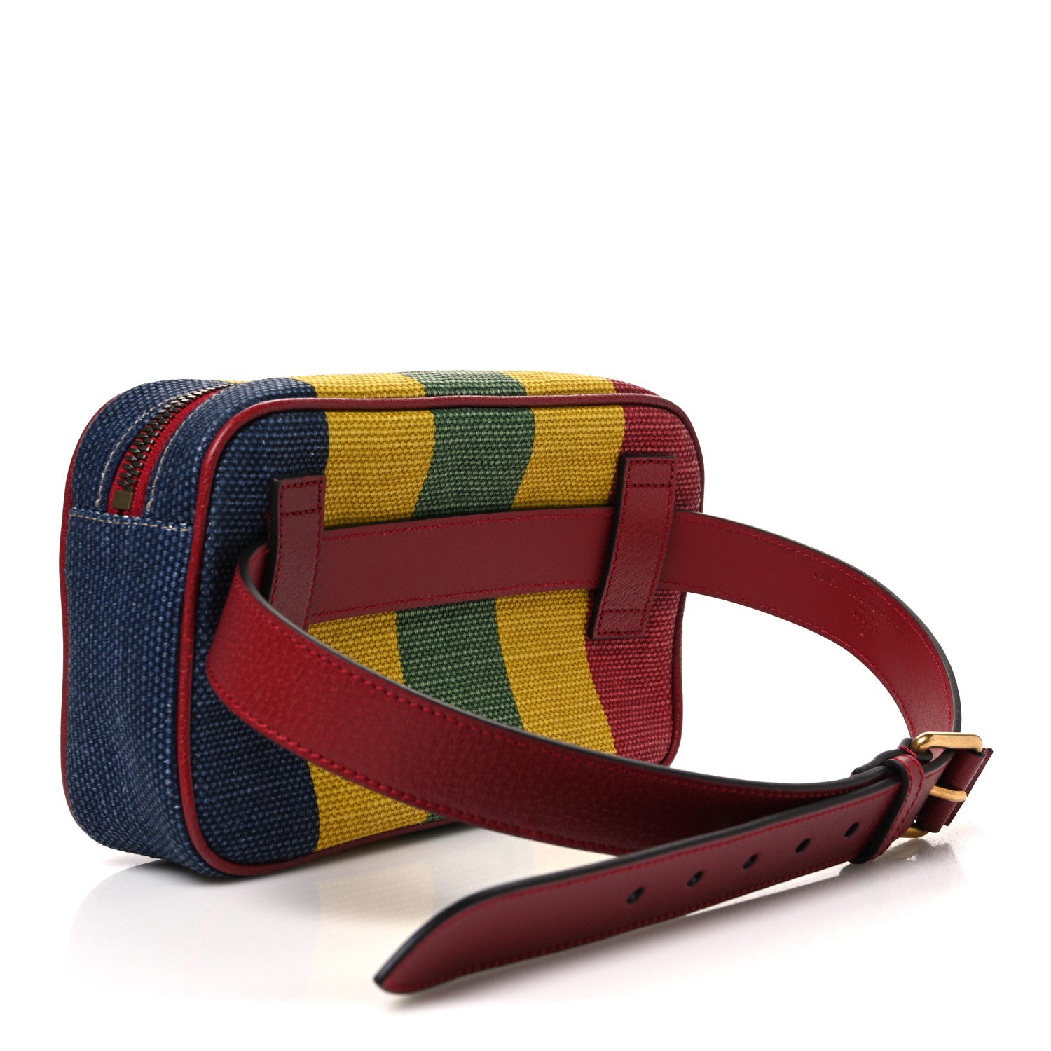 Gucci Canvas Marley Stripe Script Logo Gucci 100 Belt Bag 80 32 Multicolor 2 of 9