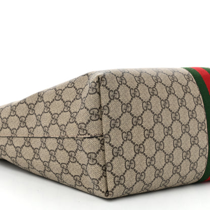 Gucci GG Supreme Monogram Medium Ophidia Shopping Tote Brown 9 of 11