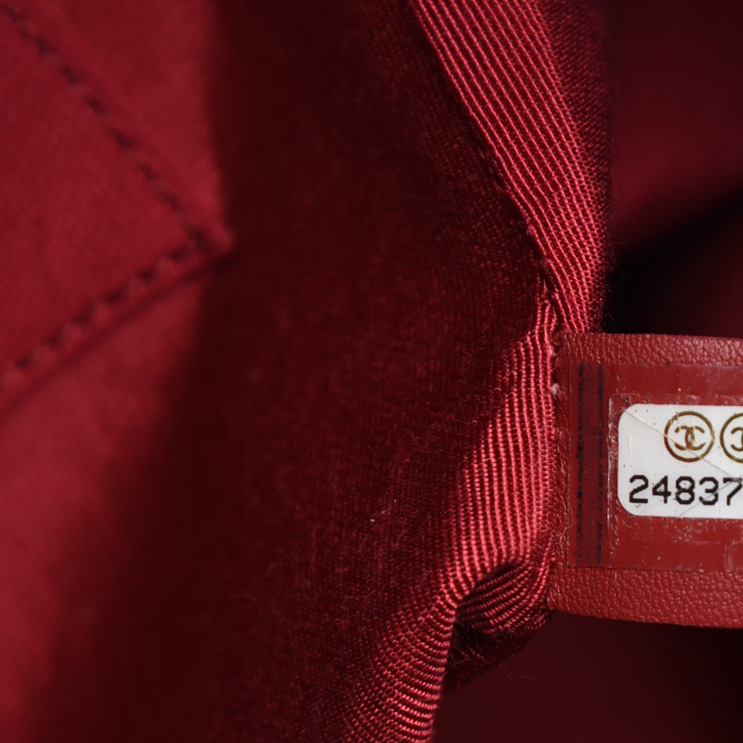 Chanel Aged Calfskin Chevron Quilted Backpack Red 7 of 7