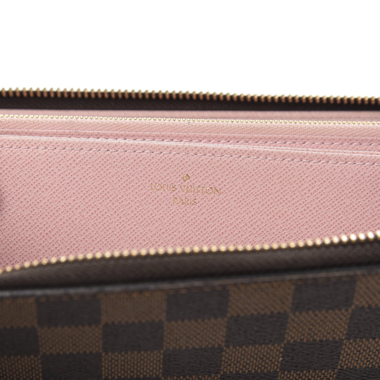 Louis Vuitton Damier Ebene Zippy Wallet Rose Ballerine 6 of 8