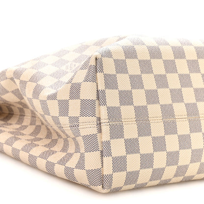 Louis Vuitton Damier Azur Graceful MM Rose Ballerine 10 of 12