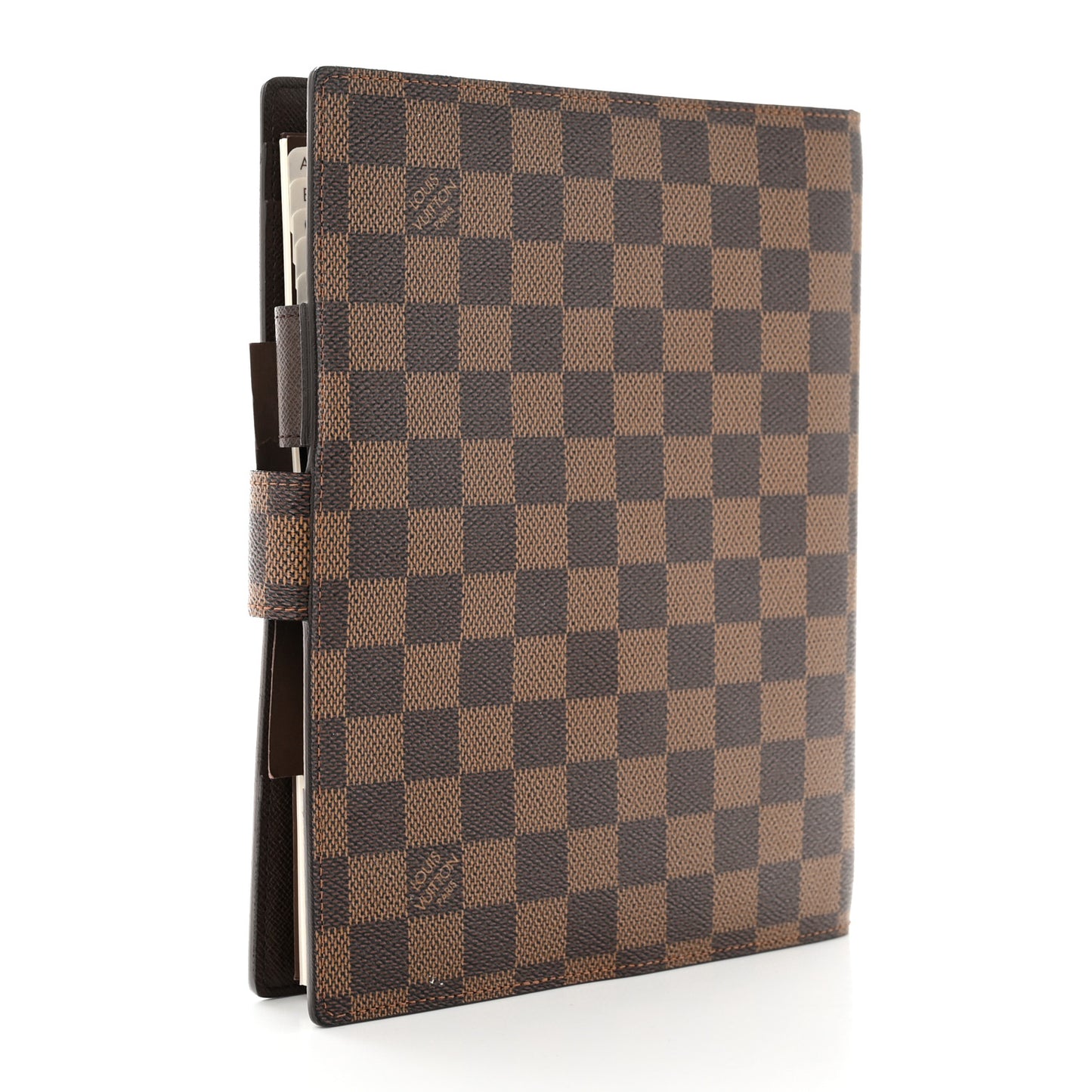 Damier Ebene Large Ring Agenda Cover