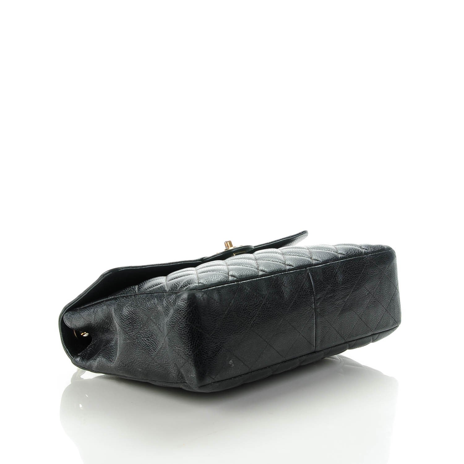 Chanel Caviar Quilted Jumbo Single Flap Black 4 of 7