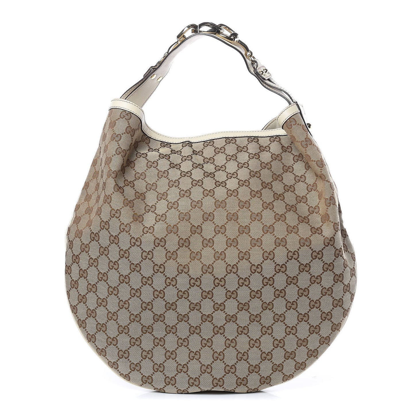 Monogram Large Wave Hobo Off White