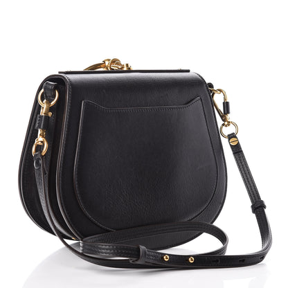 Chloe Calfskin Suede Medium Nile Bracelet Bag Black 3 of 9