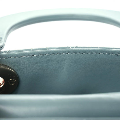 Christian Dior Lambskin Cannage Mini Lady Dior Cloud Blue 7 of 10