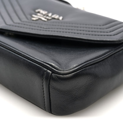 Prada Nappa Diagramme Crossbody Bag Black 9 of 9