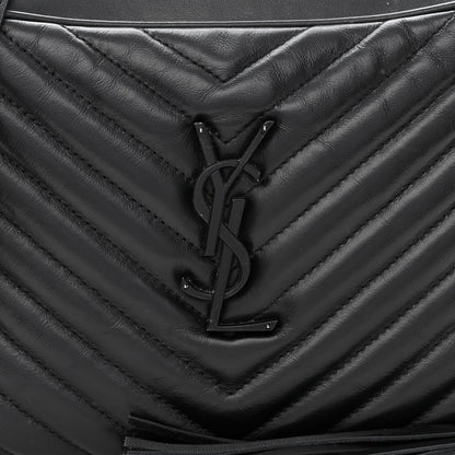 Saint Laurent Calfskin Matelasse Monogram Monochrome Lou Camera Bag Black Sold: 50 8 of 14