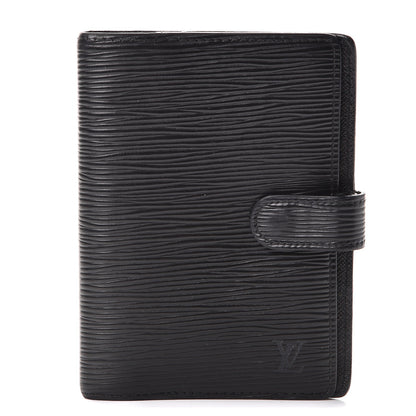 Louis Vuitton Epi Small Ring Agenda Cover Black 1 of 10