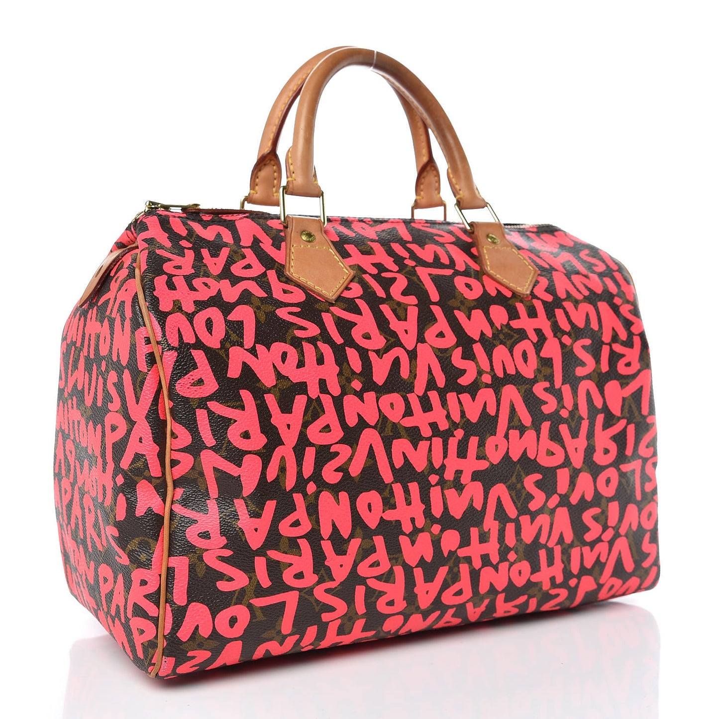 Monogram Graffiti Speedy 30 Fuchsia