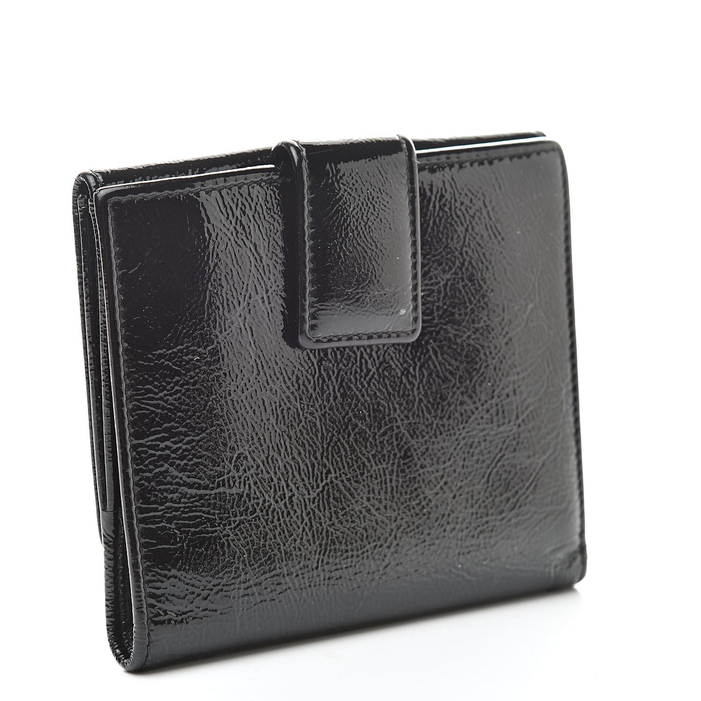 Patent Y-Mail French Wallet Black