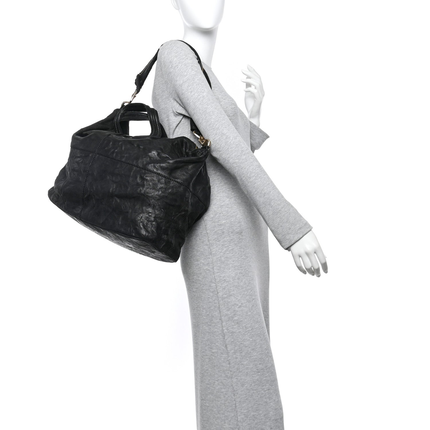 Givenchy Tumbled Sheepskin Large Nightingale Black 2 of 10