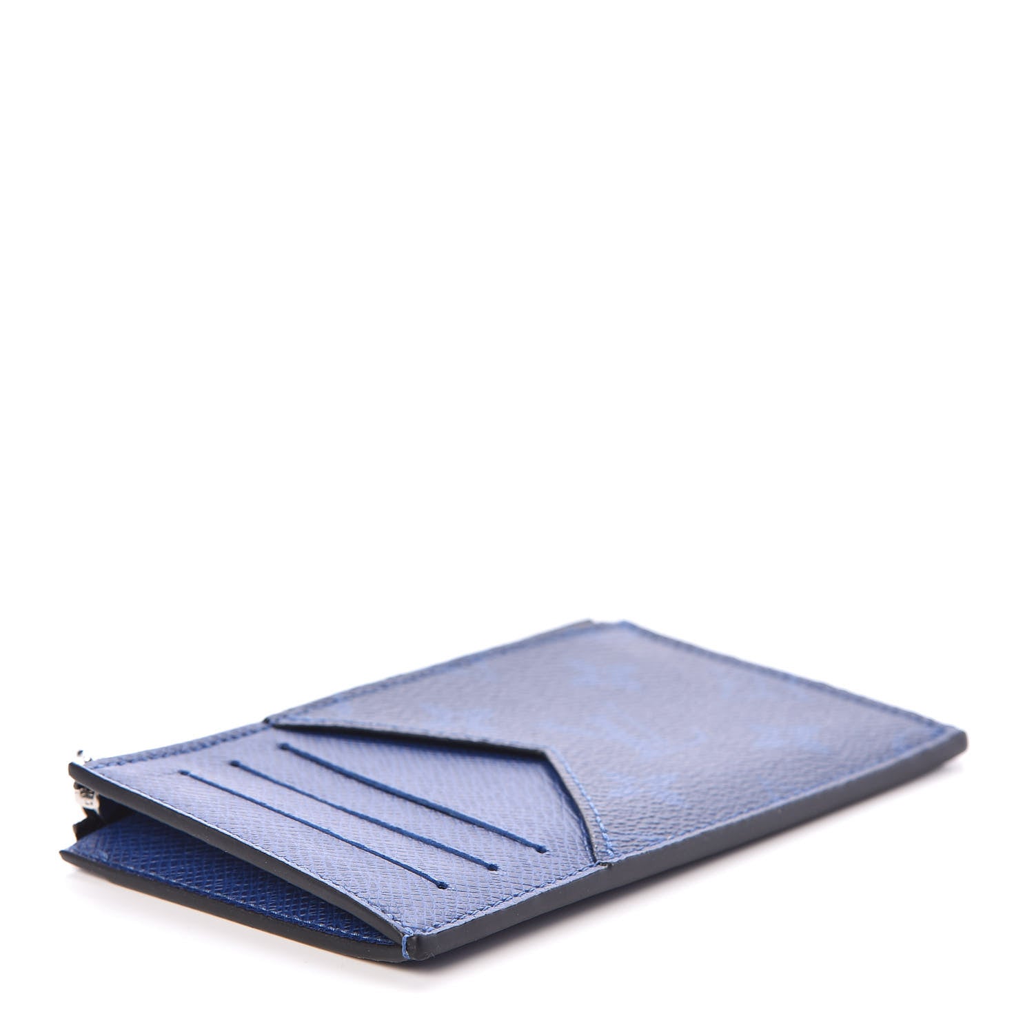 Louis Vuitton Monogram Taiga Coin Card Holder Cobalt 4 of 6