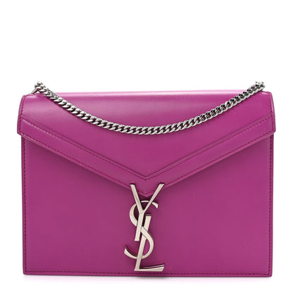 Saint Laurent Smooth Calfskin Monogram Cassandra Clasp Bag Electric Fuchsia 1 of 16