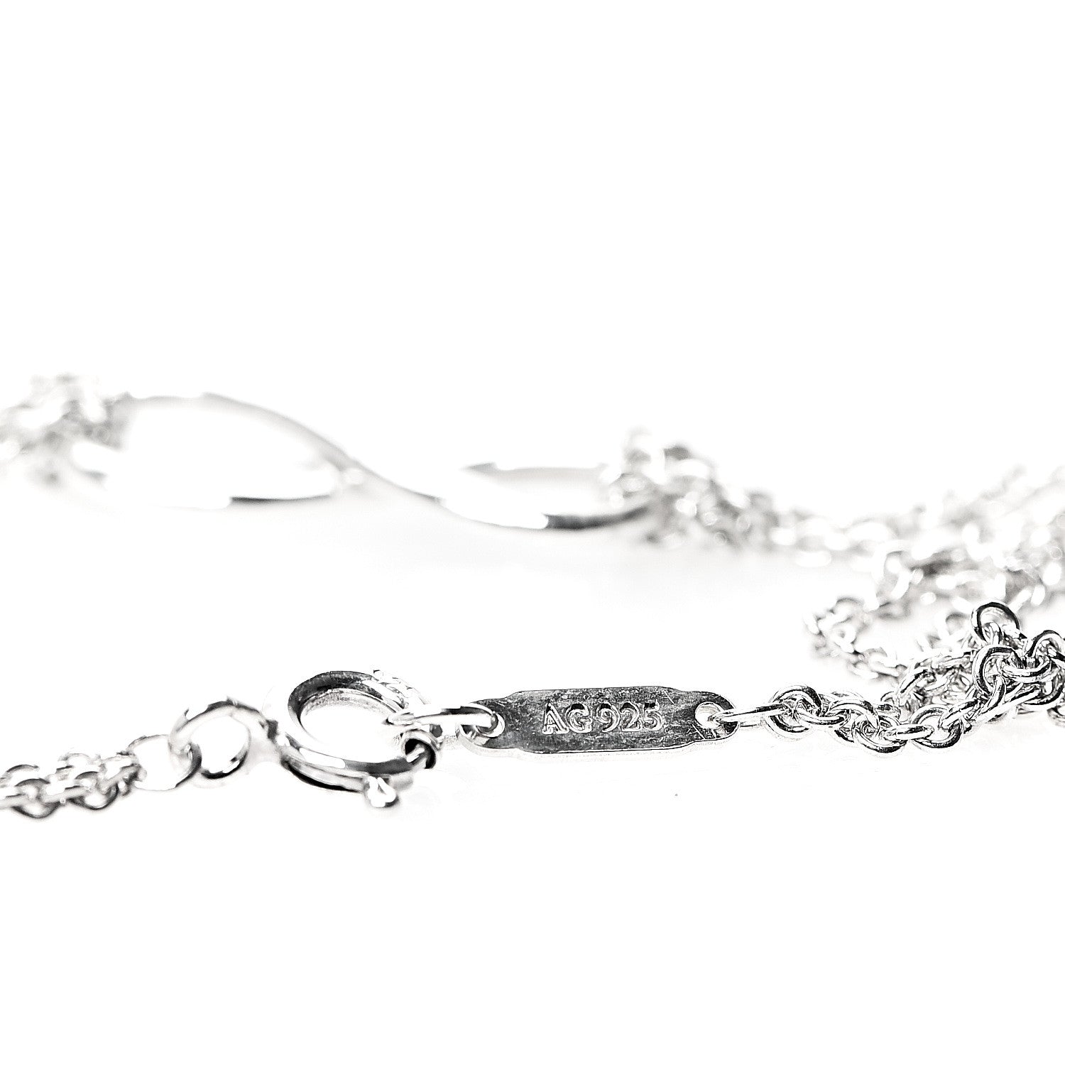 Tiffany Sterling Silver Infinity Double Chain Bracelet 3 of 5
