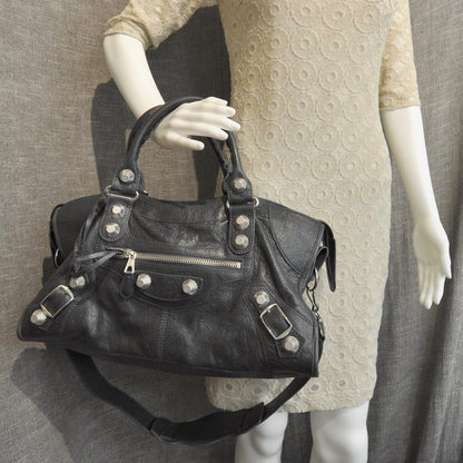 Balenciaga Agneau Giant Part Time Anthracite GSH 9 of 9