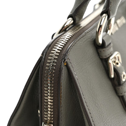 Miu Miu Goatskin Madras Bauletto Pomice 12 of 13