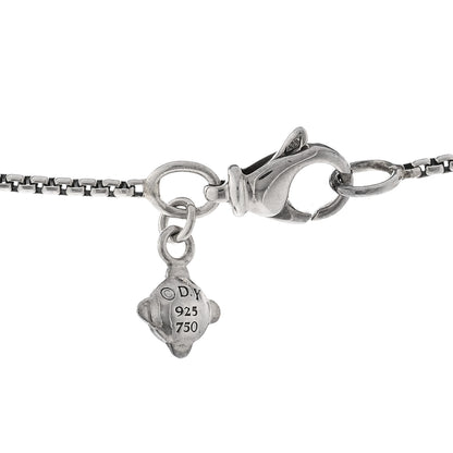 David Yurman Sterling Silver 18K Yellow Gold Belmont Heart Pendant Necklace 4 of 5
