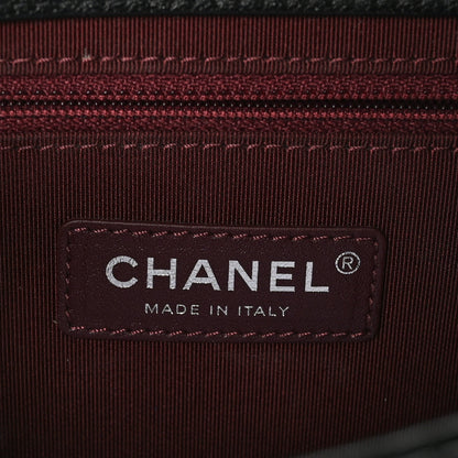 Chanel Goatskin Quilted Small CC University Top Handle Flap Black 6 of 10