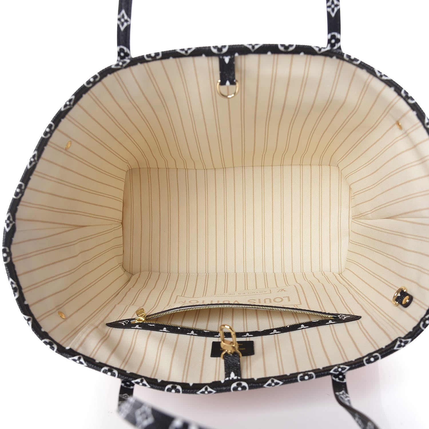 Louis Vuitton Monogram Giant Jungle Neverfull MM Ivory 5 of 10