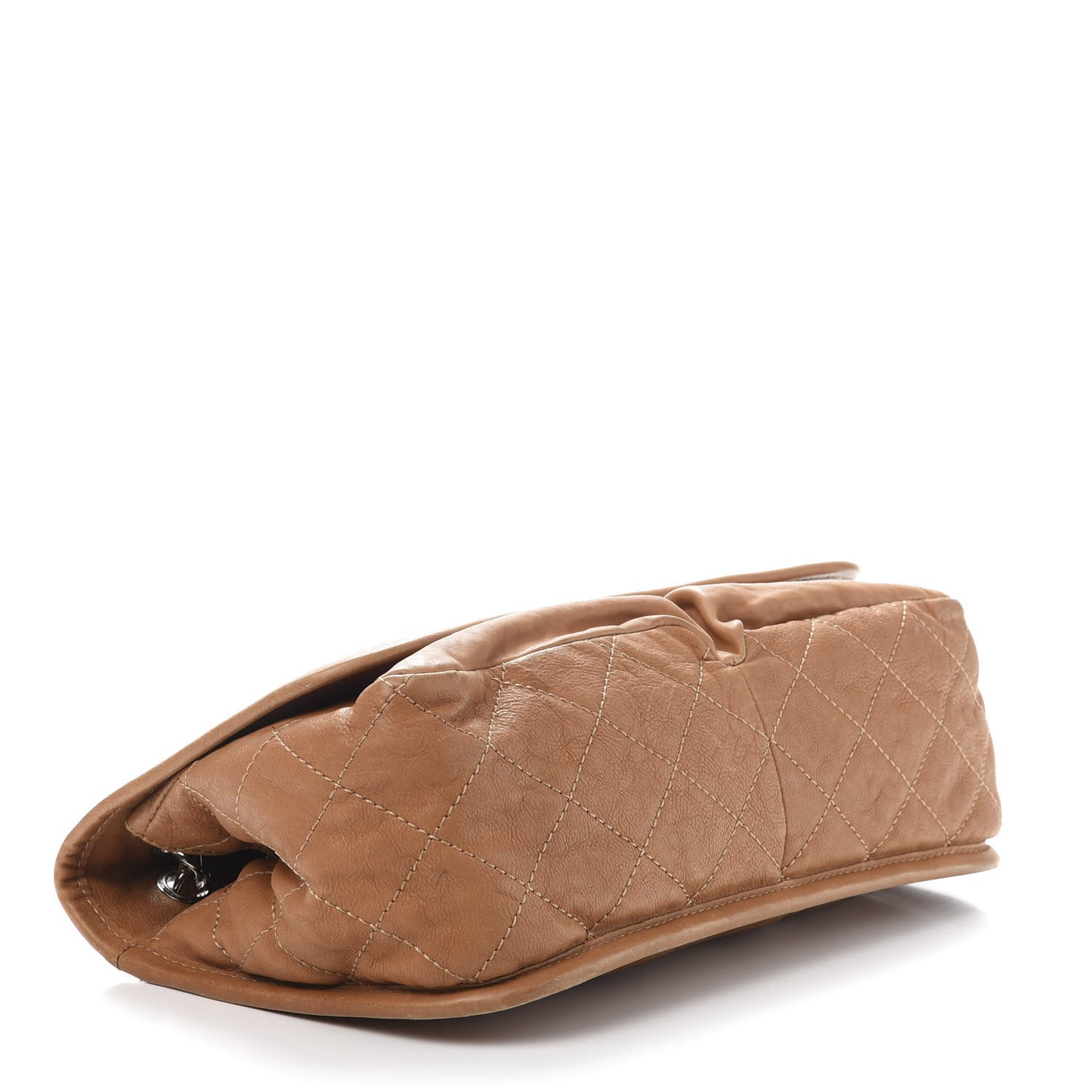 Calfskin Medium Natural Beauty Flap Light Brown