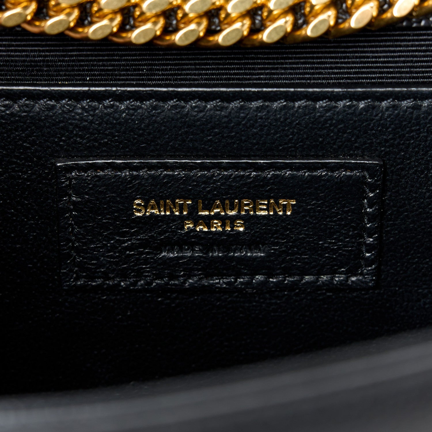 Saint Laurent Grain De Poudre Medium Classic Monogram Kate Satchel Black 7 of 10