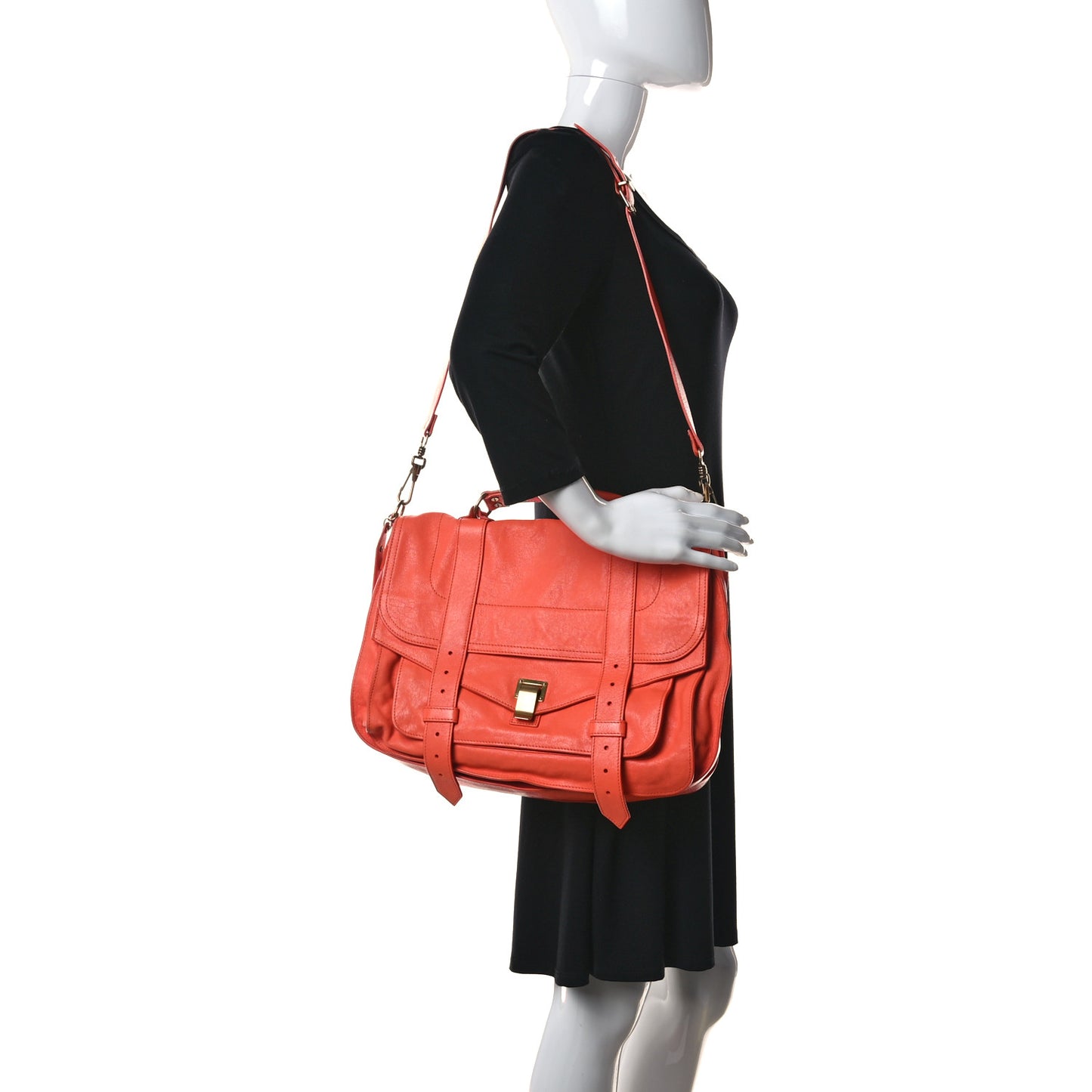 Lambskin Large PS1 Satchel Grapefruit