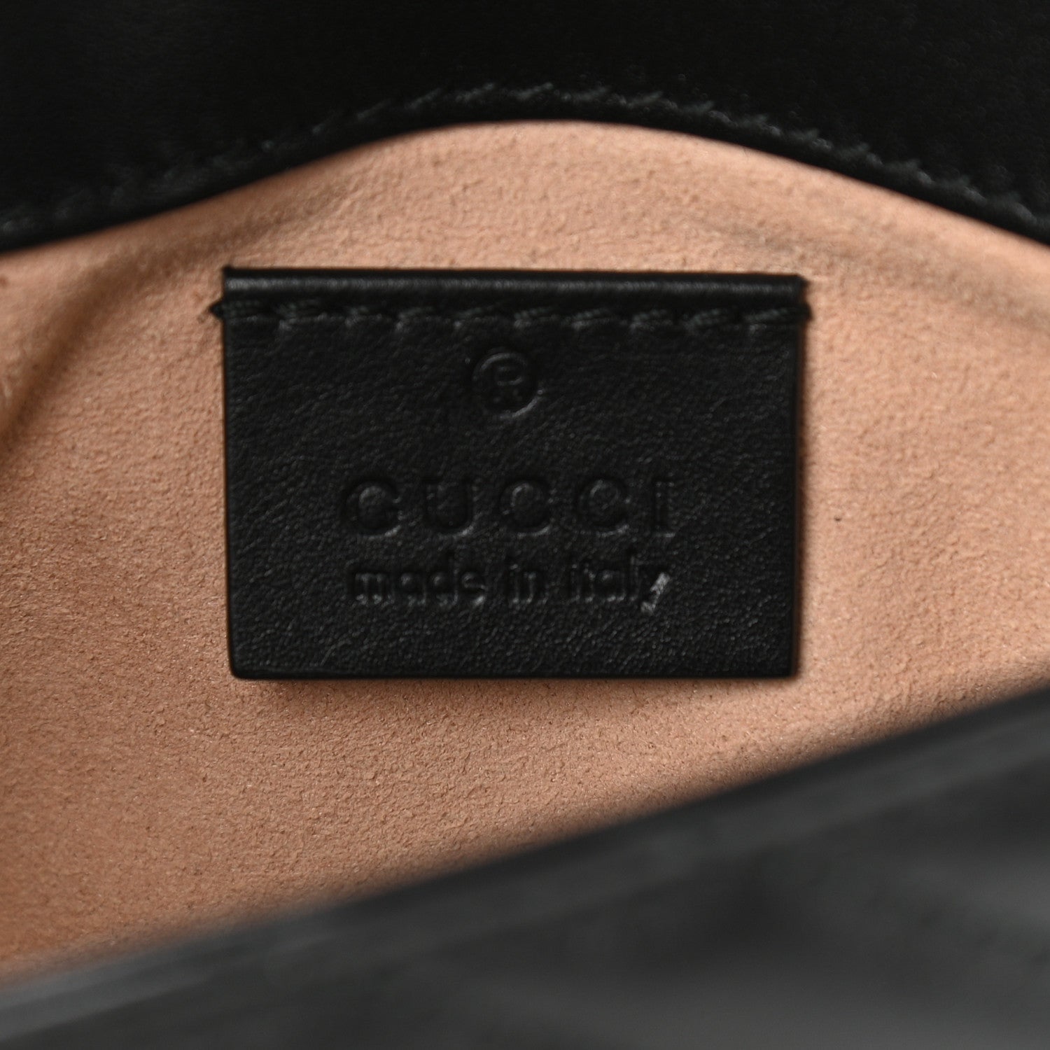 Gucci Calfskin Matelasse Super Mini GG Marmont Shoulder Bag Black 6 of 10