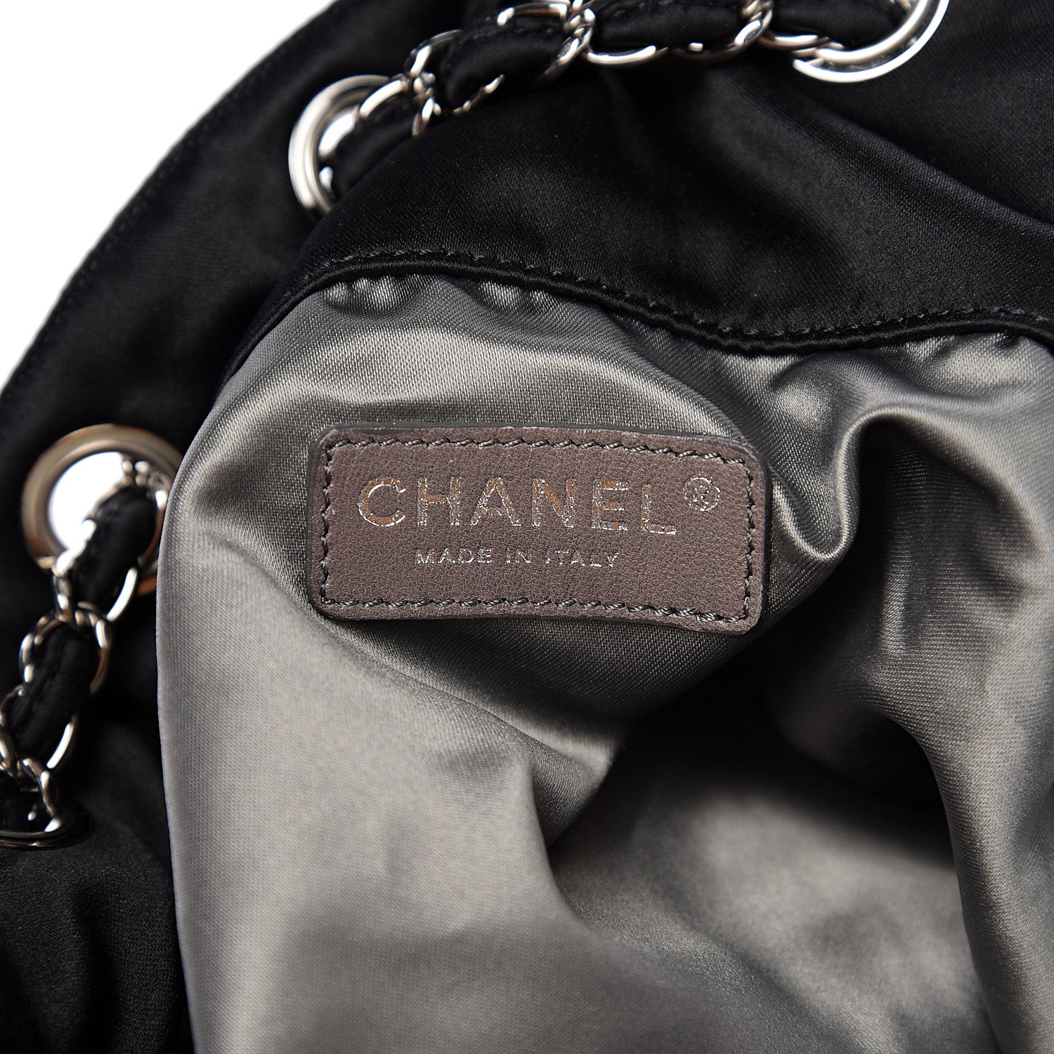 Chanel Satin Melrose Hobo Black 5 of 9