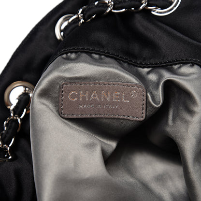 Chanel Satin Melrose Hobo Black 5 of 9