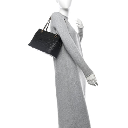 Chanel Caviar Quilted Petit Timeless Tote PTT Black 2 of 15