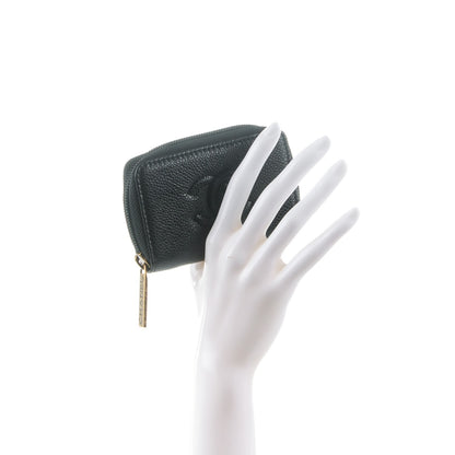 Chanel Caviar Timeless CC Zip Around Coin Purse Black 2 of 7