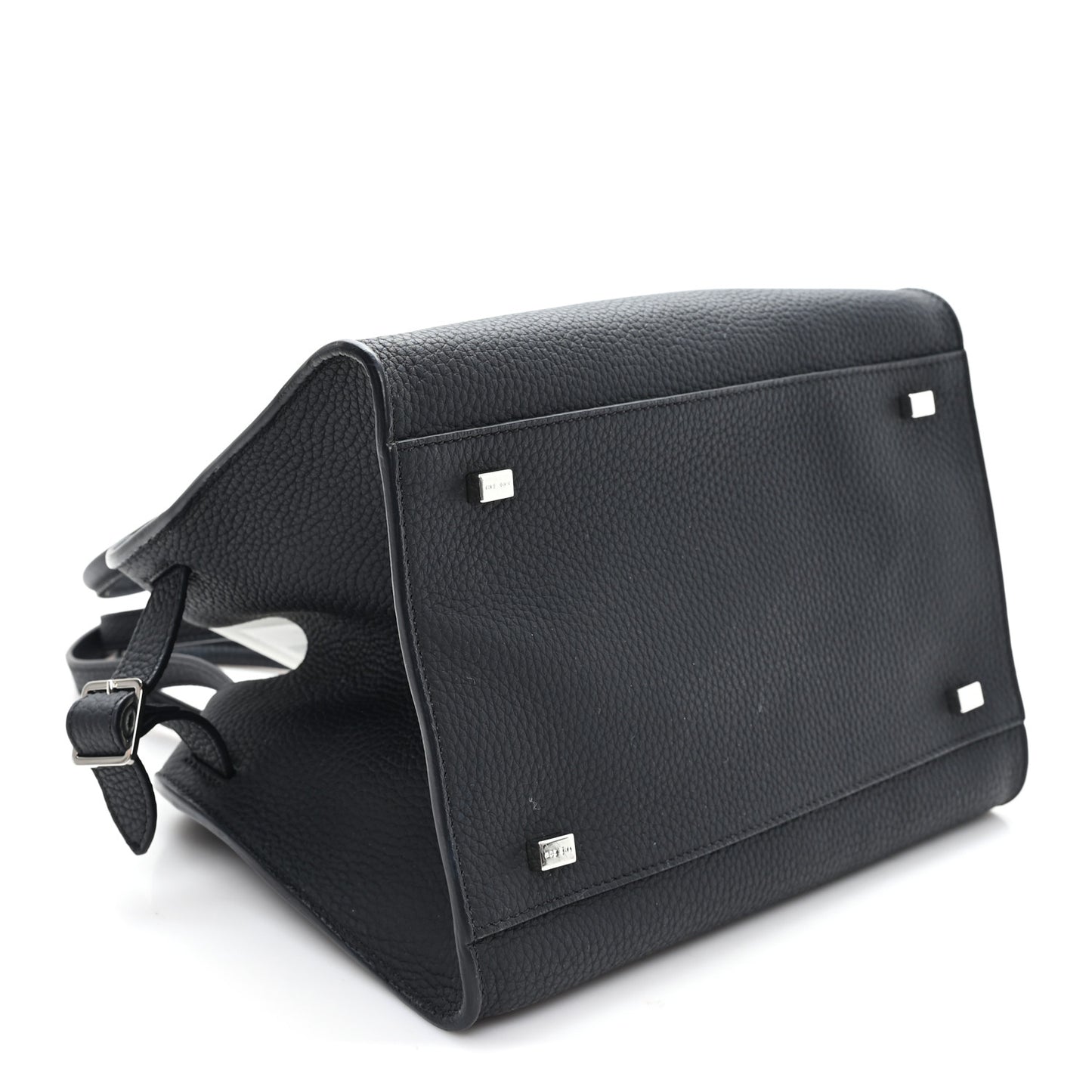 Grained Calfskin Soft Margaux 10 Bag Black Black
