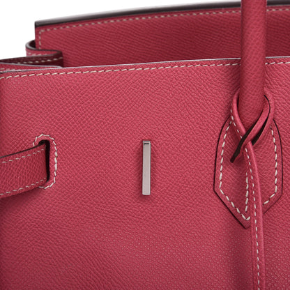 Hermes Epsom Candy Birkin 35 Rose Tyrien Rubis 17 of 41